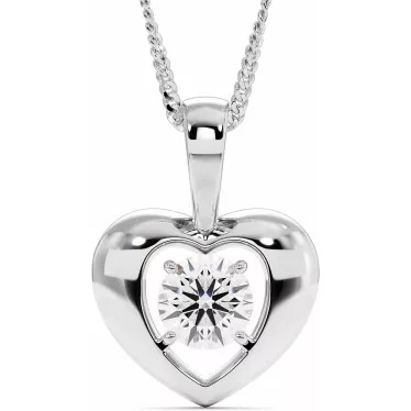 0.5 CTW Lab Diamond Pendant Heart-Shaped "Val"