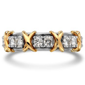 1 CTW Lab Diamond Wedding Band "Sixteen" thumbnail