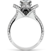 3 CTW Lab Diamond Engagement Ring "Lotus" thumbnail