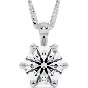 1 CTW Lab Diamond 6-Prong Pendant "Tiffy" thumbnail