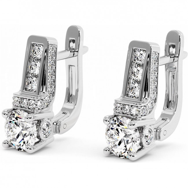 2.9 CTW Lab Diamond Earrings "Aurora"