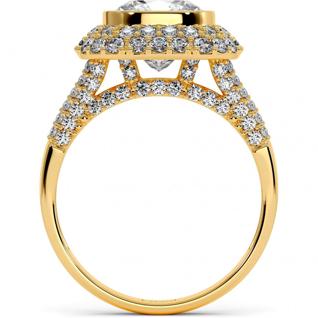 2.8 CTW Cushion Cut Diamond Engagement Ring "Sharon"
