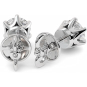 2 CTW Lab Diamond Stud Earrings "Tiffy" thumbnail