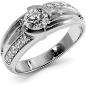 1.3 CTW Mens Lab Diamond Ring "Arthur" thumbnail