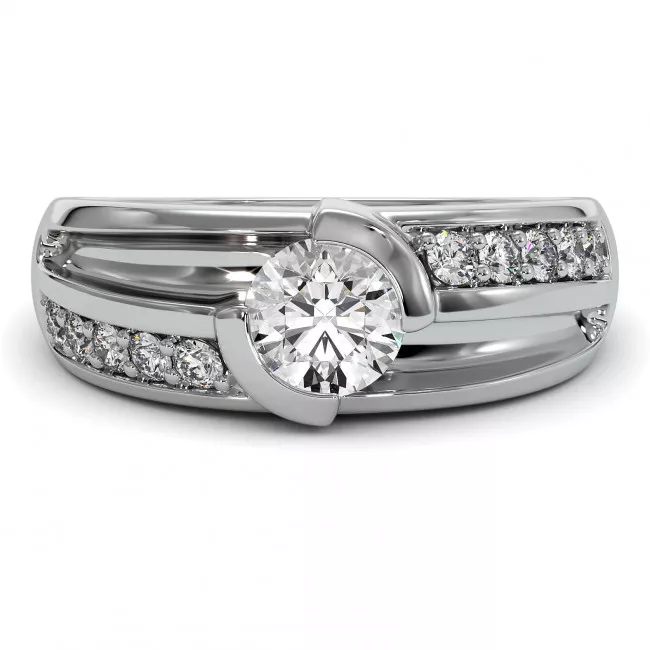 1.3 CTW Mens Lab Diamond Ring "Arthur"