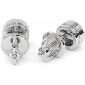 1 CTW Lab Diamond Stud Earrings "Winter" thumbnail