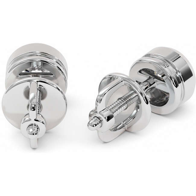 1 CTW Lab Diamond Stud Earrings "Winter"