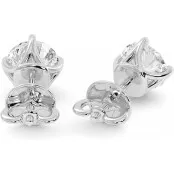 3 CTW Lab Diamond Stud Earrings "Kayla" thumbnail
