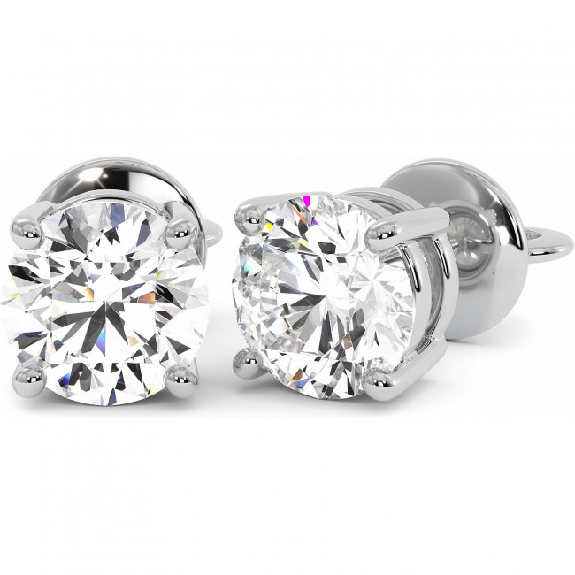 4 CTW Lab Diamond Stud Earrings "Madison"
