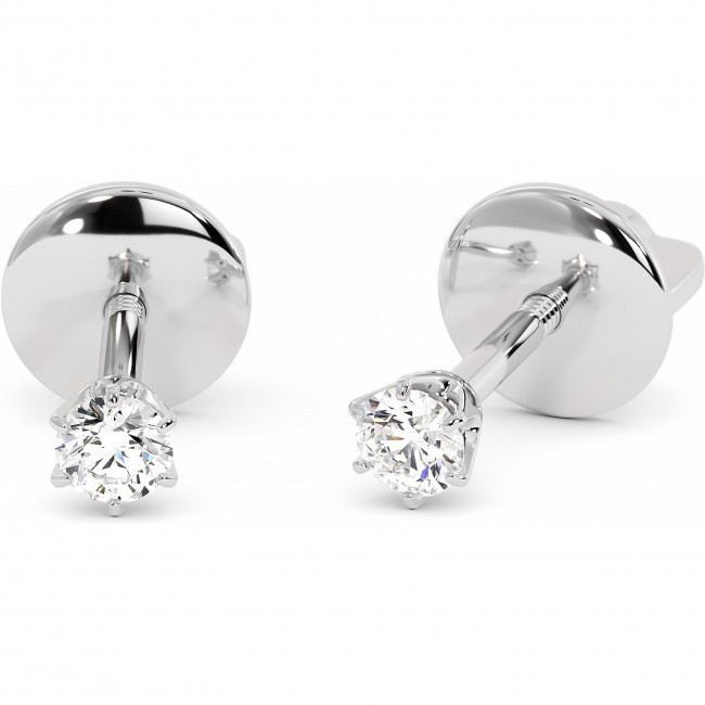 0.1 CTW Lab Diamond Stud Earrings "Tiffy"