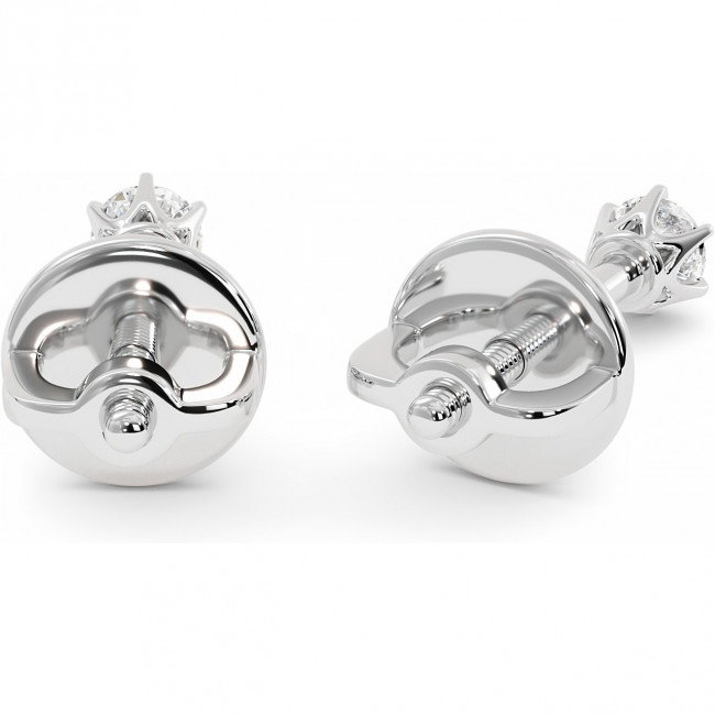 0.1 CTW Lab Diamond Stud Earrings "Tiffy"