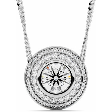 0.6 CTW Lab Diamond Pendant "Jade" With Chain