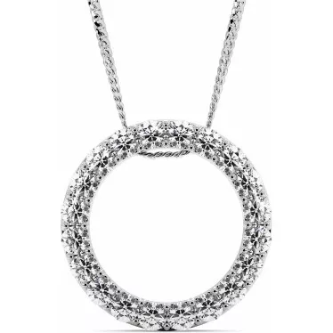 1.2 CTW Lab Diamond Circle Pendant "Amy"