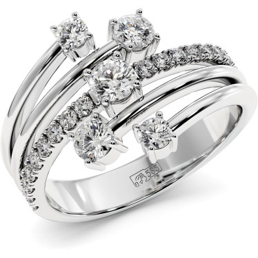 0.7 CTW Lab Diamond Wedding Band "Vera"