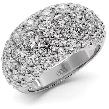 3.2 CTW Lab Diamond Wedding Band "Paola"