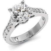 2.4 CTW Lab Diamond Engagement Ring "Virginia" thumbnail