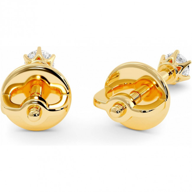 0.1 CTW Lab Diamond Stud Earrings "Tiffy"