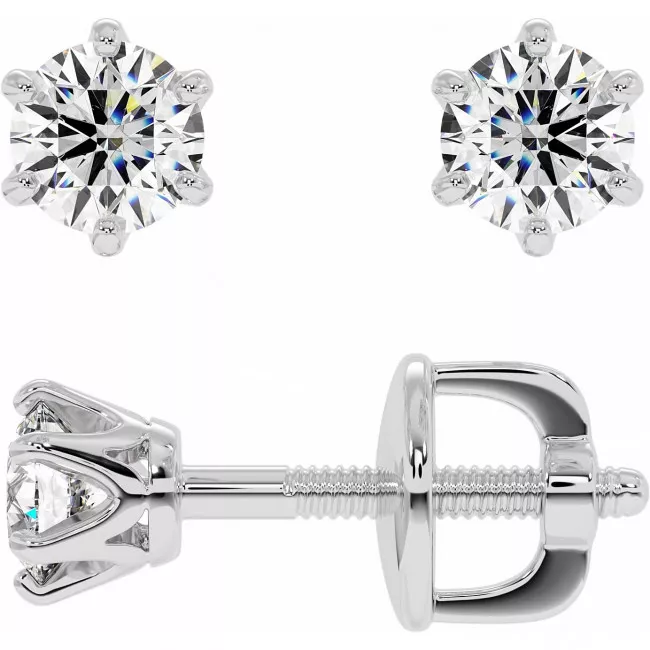 0.5 CTW Lab Diamond Stud Earrings "Tiffy"