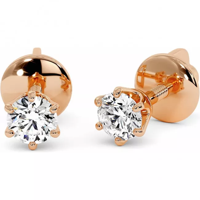 0.5 CTW Lab Diamond Stud Earrings "Tiffy"