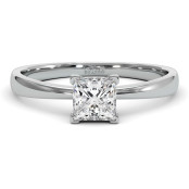 0.5 CTW Princess Cut Diamond Engagement Ring "Autumn" thumbnail