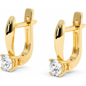 1 CTW Lab Diamond Leverback Earrings "Morgan" thumbnail