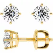 1 CTW Lab Diamond Stud Earrings "Madison" thumbnail