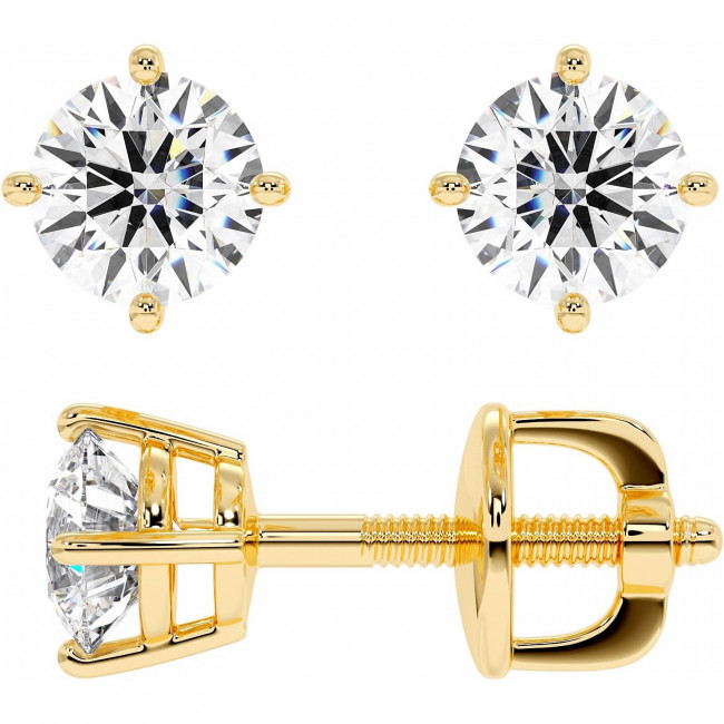 1 CTW Lab Diamond Stud Earrings "Madison"