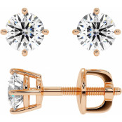 1 CTW Lab Diamond Stud Earrings "Madison" thumbnail