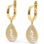 1.3 CTW Lab Diamond Drop Earrings "Denise" thumbnail