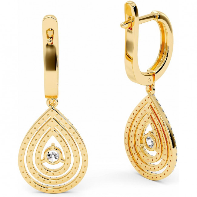 1.3 CTW Lab Diamond Drop Earrings "Denise"