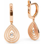 1.3 CTW Lab Diamond Drop Earrings "Denise" thumbnail