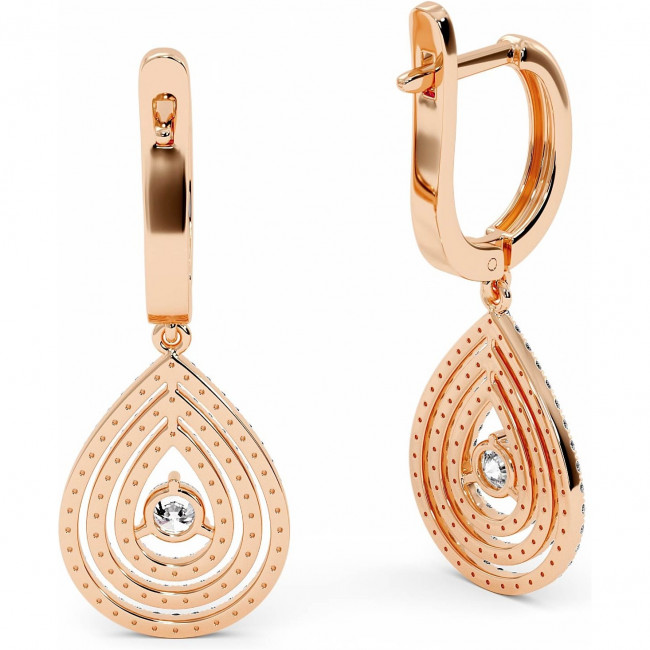 1.3 CTW Lab Diamond Drop Earrings "Denise"