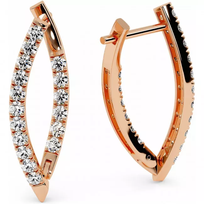 1.4 CTW Lab Diamond Fashion Earrings "Roxy"