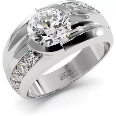 3.6 CTW Mens Lab Diamond Ring "Arthur"