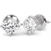 2.2 CTW Cushion Cut Lab Diamond Stud Earrings "Lois" thumbnail