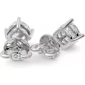 2.2 CTW Cushion Cut Lab Diamond Stud Earrings "Lois" thumbnail