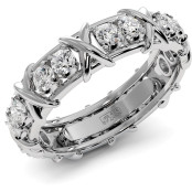 1 CTW Lab Diamond Wedding Band "Sixteen" thumbnail