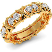 1 CTW Lab Diamond Wedding Band "Sixteen" thumbnail