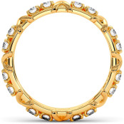 1 CTW Lab Diamond Wedding Band "Sixteen" thumbnail