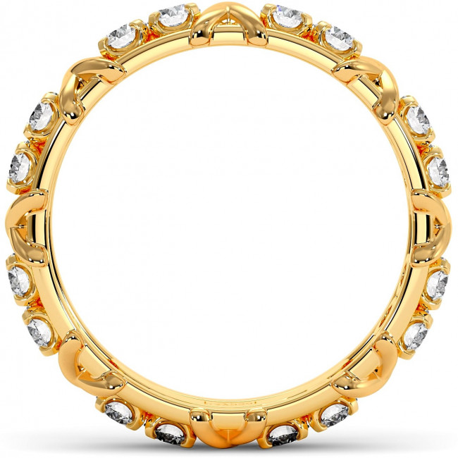 1 CTW Lab Diamond Wedding Band "Sixteen"
