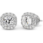 2.5 CTW Cushion Cut Lab Diamond Stud Earrings "Carol" thumbnail