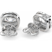 2.5 CTW Cushion Cut Lab Diamond Stud Earrings "Carol" thumbnail