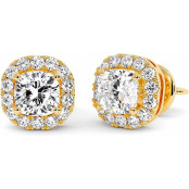 2.5 CTW Cushion Cut Lab Diamond Stud Earrings "Carol" thumbnail