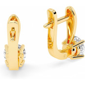 2 CTW Lab Diamond Leverback Drop Earrings "Morgan" thumbnail