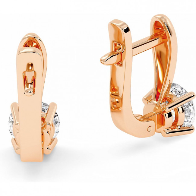 2 CTW Lab Diamond Leverback Drop Earrings "Morgan"
