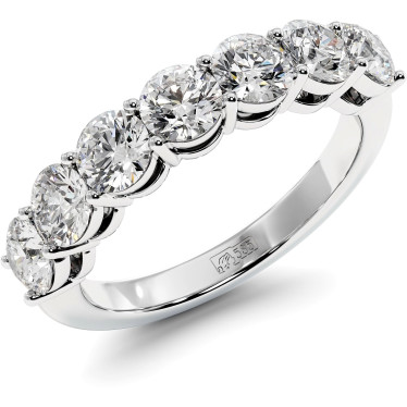 1.7 CTW Diamond Semi-Eternity Wedding Band "Embrace"
