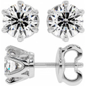 2 CTW Lab Diamond Stud Earrings "Tiffy" thumbnail
