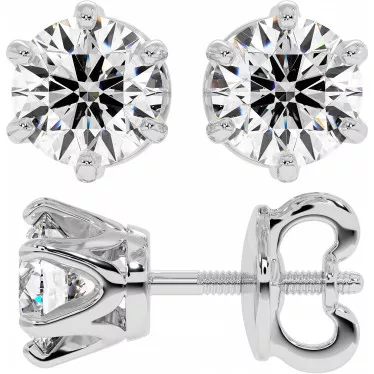 2 CTW Diamond Stud Earrings "Tiffy"