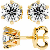 2 CTW Lab Diamond Stud Earrings "Tiffy" thumbnail