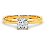 0.5 CTW Princess Cut Diamond Engagement Ring "Autumn" thumbnail